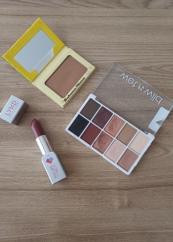 Beden WETN WİLD FAR PALETİ/LYKD RUJ/THE BALM BAHAMA MAMA BRONZER