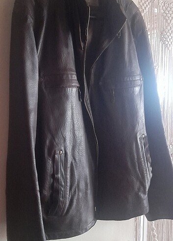 xl Beden kahverengi Renk D'S Damat Deri Mont
