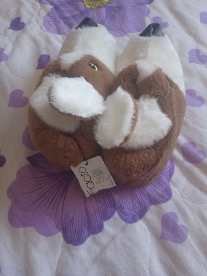 Kahverengi Erkek Çocuk Sıcak Terlik - Görsel 2