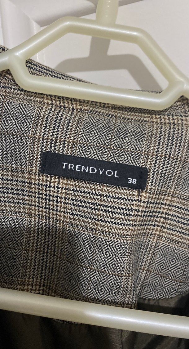 Düğmeli Bej Kadın Blazer Ceket - Görsel 3