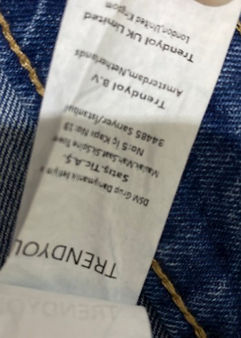Kadın Mavi Regular Fit Denim Pantolon - Görsel 3