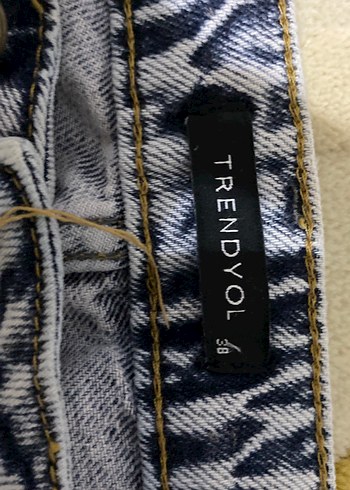 Açık renk Kadın Düğmeli Jean - Görsel 2