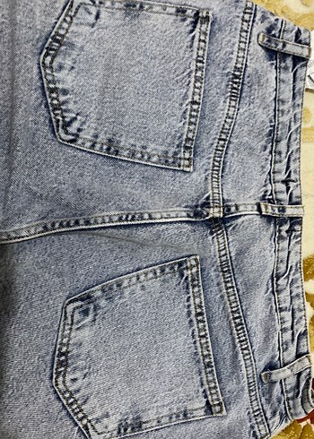 Açık renk Kadın Düğmeli Jean - Görsel 4