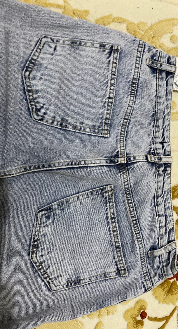 Açık renk Kadın Düğmeli Jean - Görsel 4