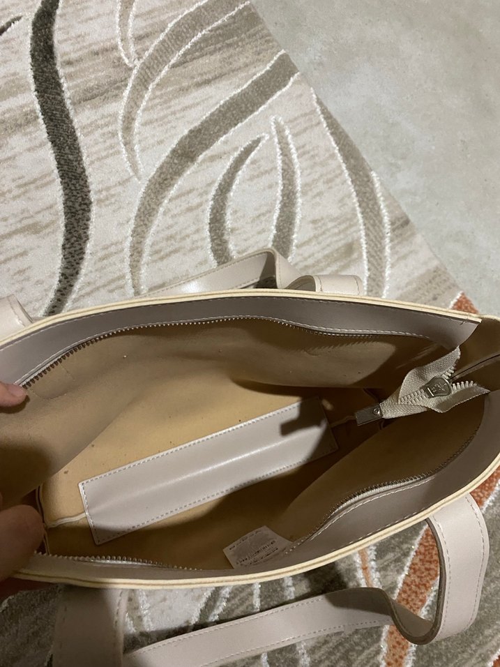 Bej Minimalist Deri Kadın Çanta - Görsel 3