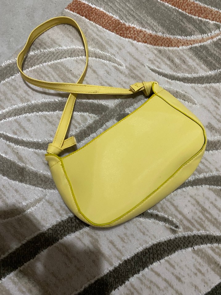 Sarı Pastel Kadın Omuz Çantası - Görsel 5