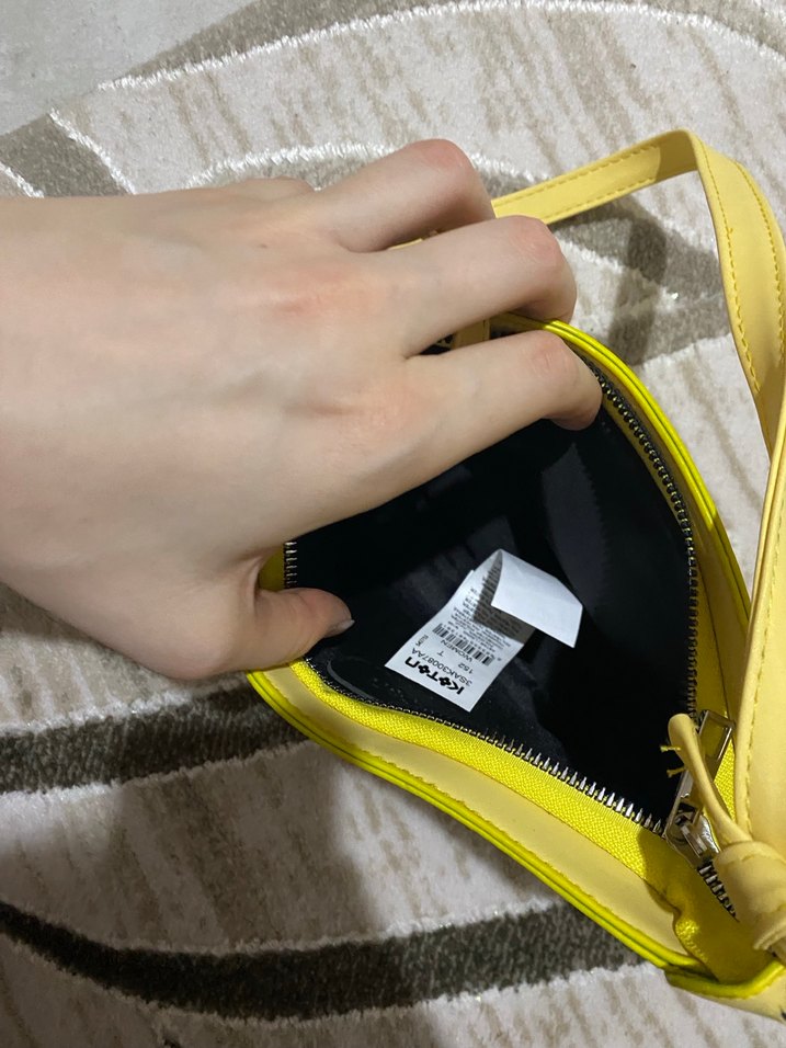 Sarı Pastel Kadın Omuz Çantası - Görsel 3