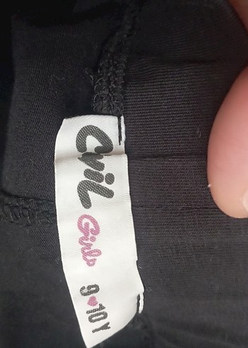 Kız Çocuk Baskılı Sokak Tarzı Tayt - Görsel 3