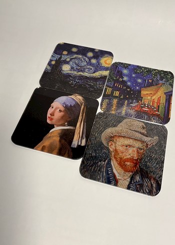 Van gogh tablo Bardak altlığı
