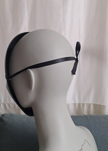 Renkli Parlak Makyajlı Kadın Maskesi - Görsel 5