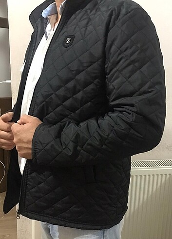 m Beden siyah Renk Polo kışlık kaban 