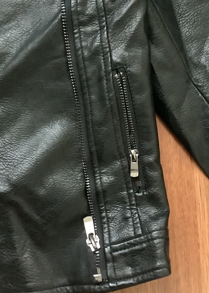 Çocuk deri ceket - Görsel 4