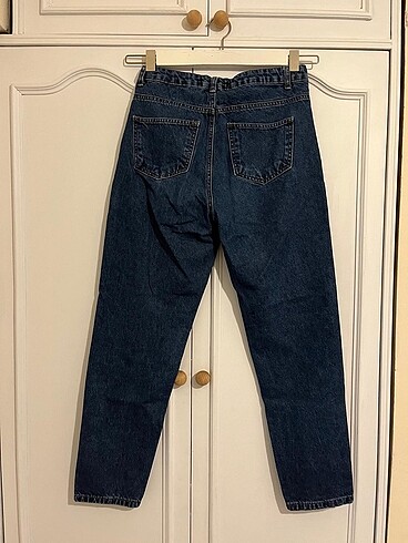 38 Beden lacivert Renk Mom jean
