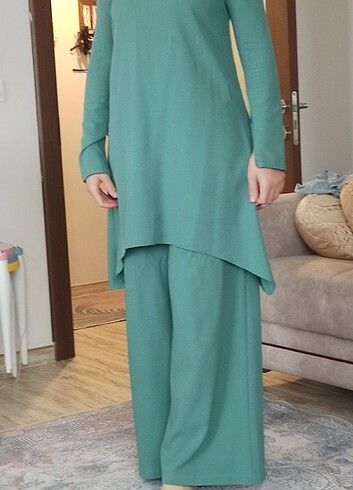 İkili tesettür takım tınik pantolon