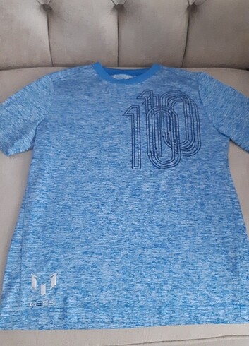 12-13 Yaş Beden mavi Renk Adidas Messi orjinal tişört 