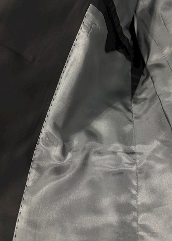 Düğmeli Siyah Erkek Takım Elbise Ceketi - Görsel 3