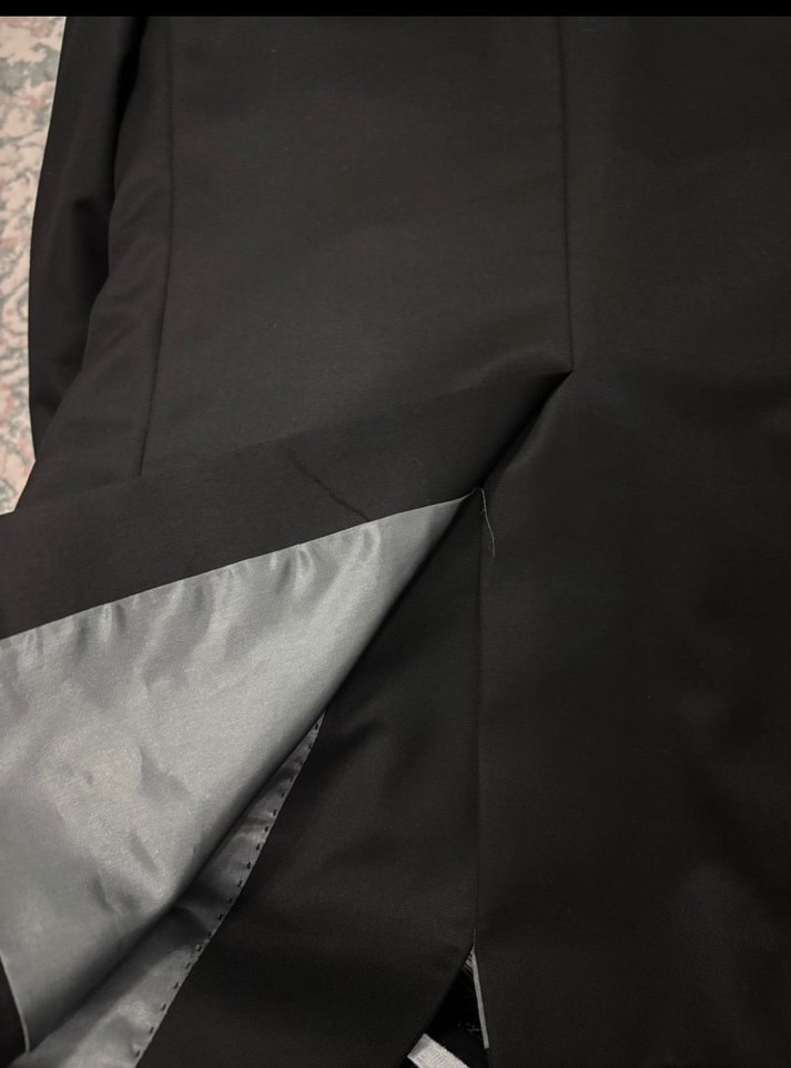 Düğmeli Siyah Erkek Takım Elbise Ceketi - Görsel 4