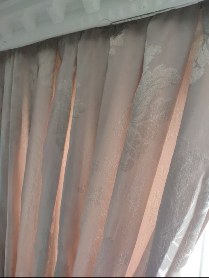 Pudra desenli Perde - Görsel 3