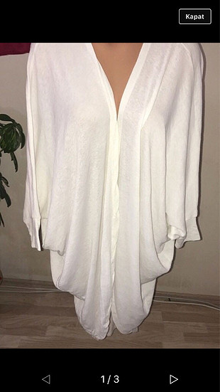 River Island Beyaz salaş hırka