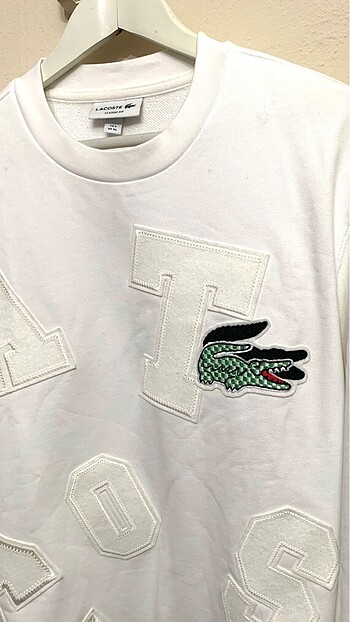 xl Beden beyaz Renk Lacoste erkek kazak 0 ORİJİNA