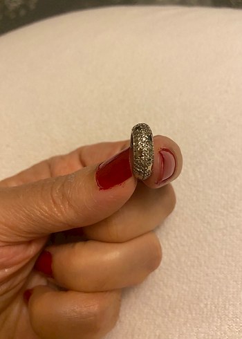 925 ayar gümüş taşlı kalın earcuff - Görsel 4