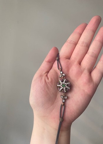 925 ayar doğal taşlı otantik bileklik - Görsel 2