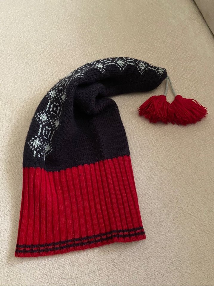 Vintage yün bere/şapka - Görsel 2