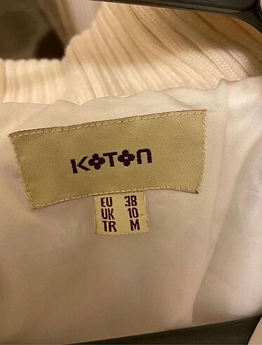 m Beden beyaz Renk Koton uzun şişme kaban/mont