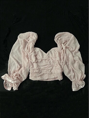 SHEİN coquette lolita crop bluz