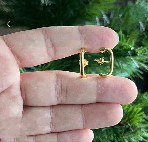 925 ayar gümüş cuff model küpe