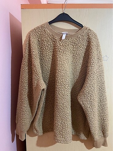 H&M H&M oversize peluş sweatshirt