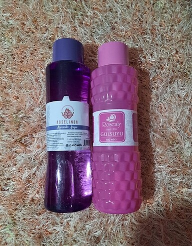 400 ml gülsuyu+400 ml lavanta suyu