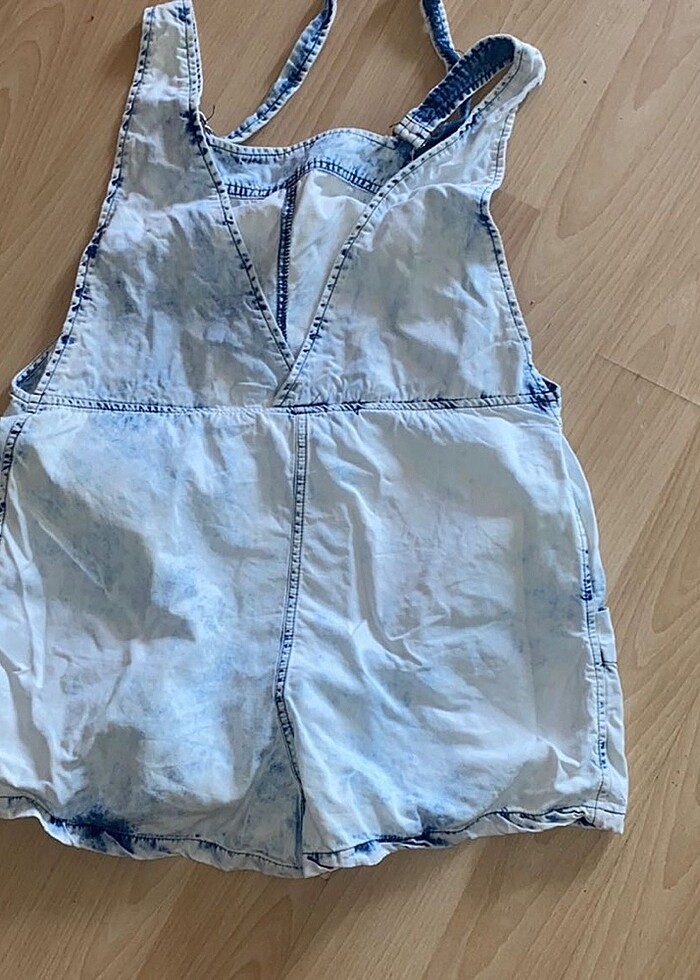 MANGO salaş oversize kot tulum - Görsel 5