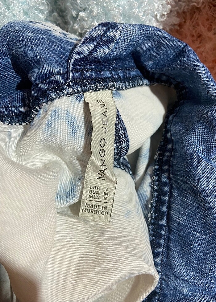 MANGO salaş oversize kot tulum - Görsel 3