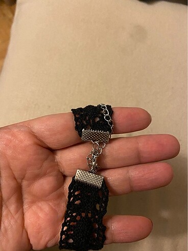 Beden Gothic dantel choker kolye
