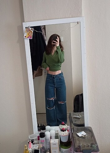 27 Beden Wide leg/ Geniş Paça Jean Pantolon