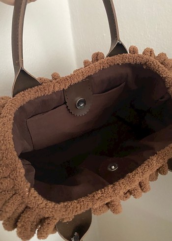 Kahverengi Teddy çanta - Görsel 3