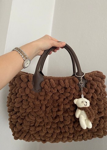 Kahverengi Teddy çanta - Görsel 2