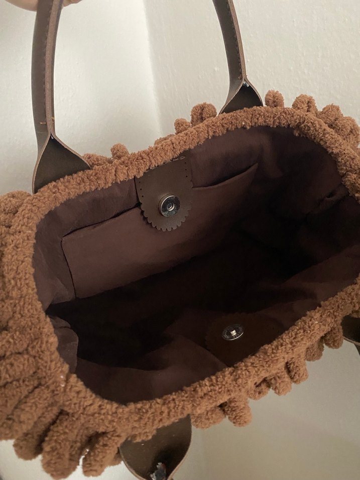 Kahverengi Teddy çanta - Görsel 3