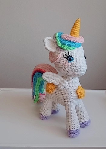 Renkli Unicorn Amigurumi Oyuncak - Görsel 5