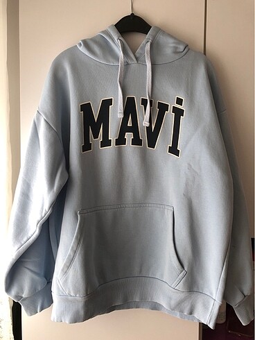 Mavi logo Baskılı sweat