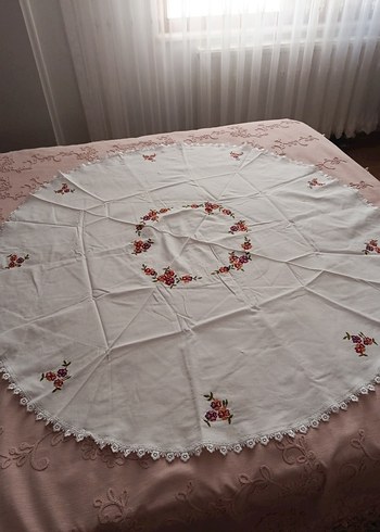  Beden makina nakışı örtü takımı