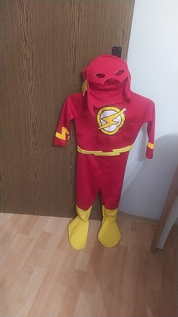 5 +6 yaş erkek çocuk flash kostüm 