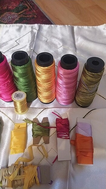Beden çeşitli Renk Kurdele nakışı ipleri