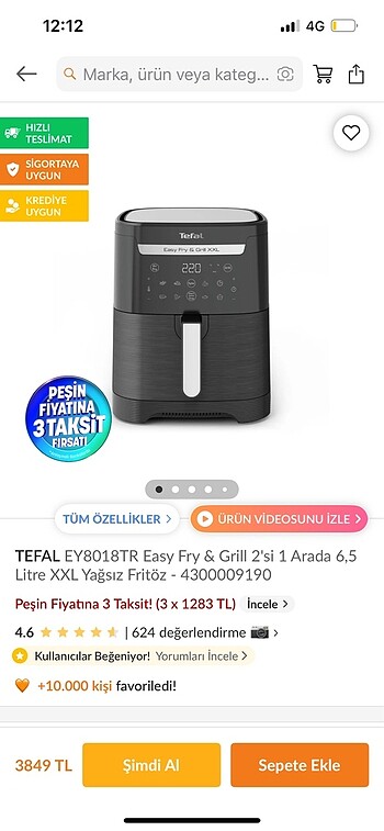Tefal XXL Airfryer