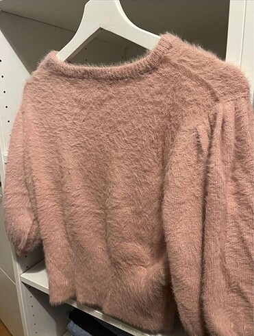 m Beden pembe Renk Zara crop pembe kazak