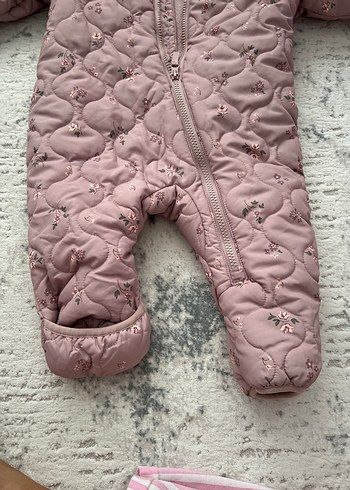 Kız Bebek Pembe Kürklü Tulum - Görsel 3