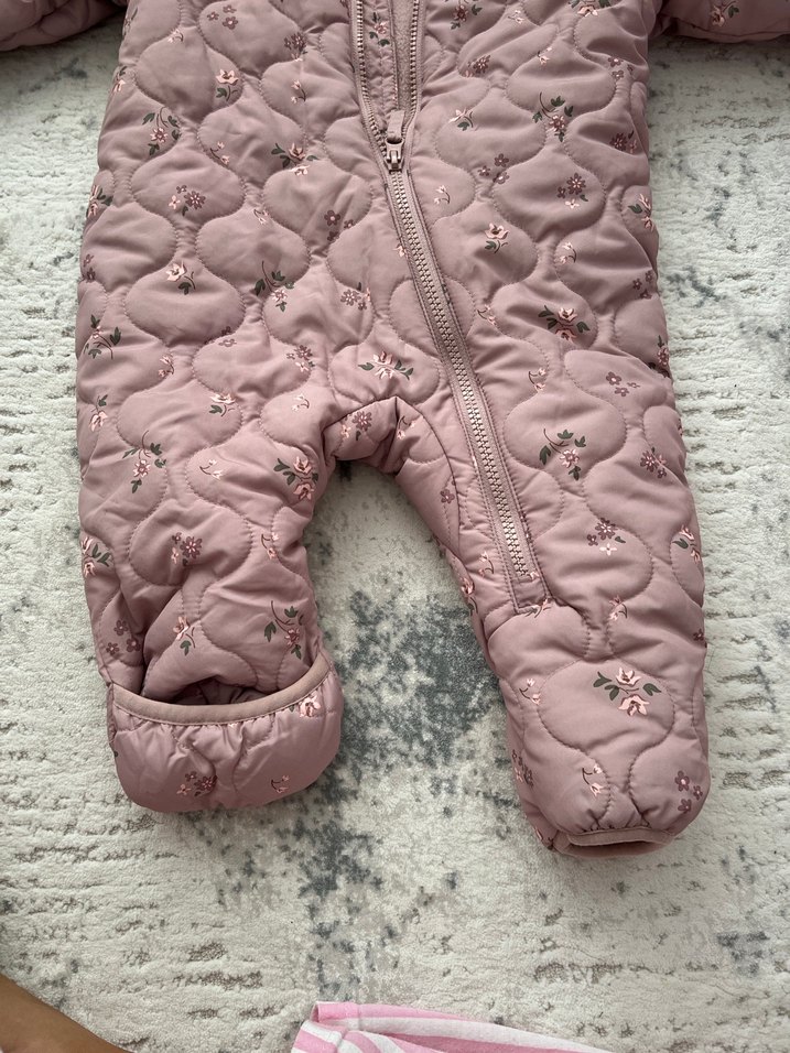 Kız Bebek Pembe Kürklü Tulum - Görsel 3