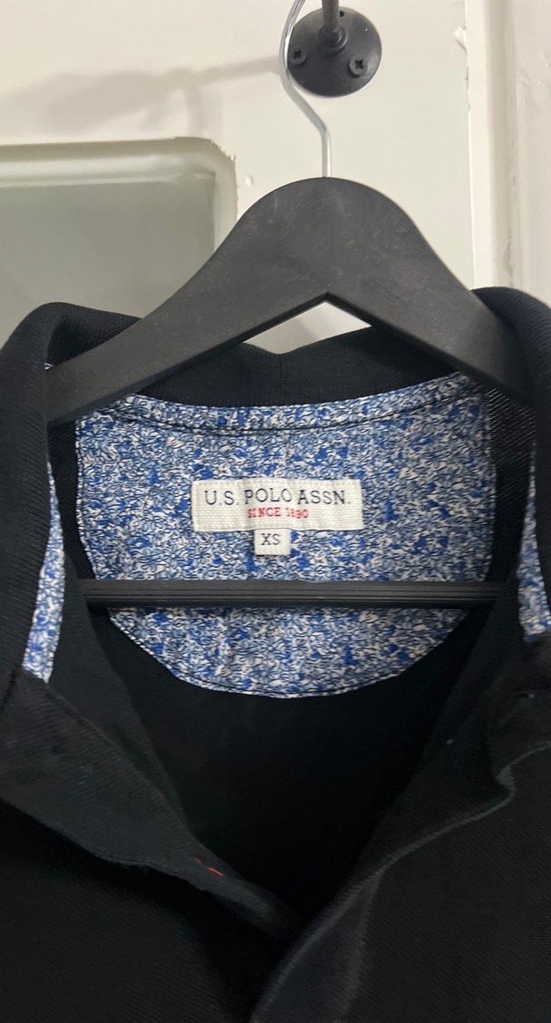 Kadın erkek Siyah Polo Yaka Tişört - Görsel 2