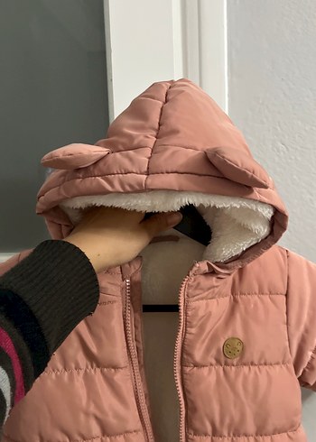 Kız Bebek Pembe Kürklü Tulumu - Görsel 4